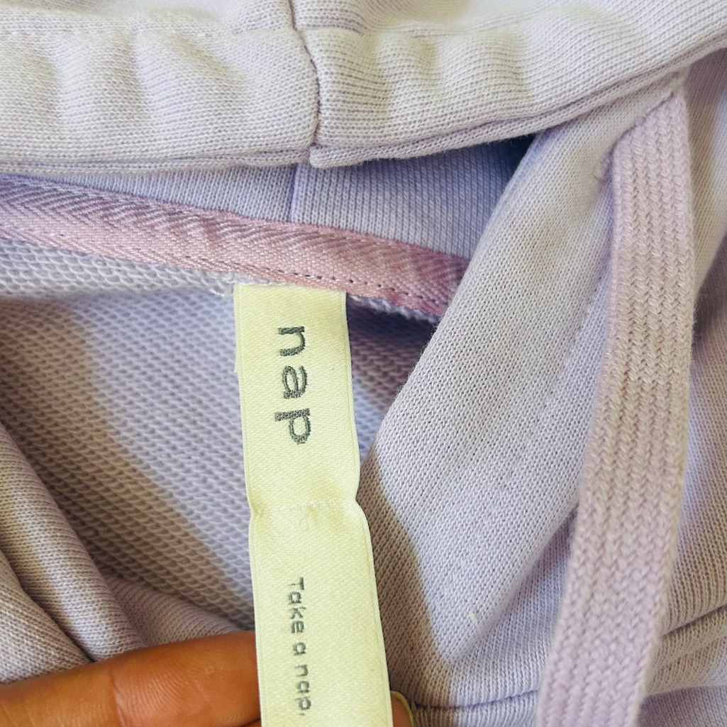 Nwot Nap Loungewear Pullover Sweatshirt Hoodie Dress Purple Lilac Xs — image 7 of 8